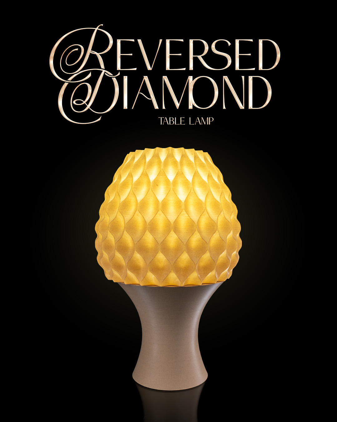 Reversed Diamond Table Lamp